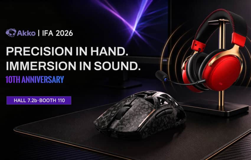AKKO débarque à l'IFA 2026 avec souris carbone et casque FPS