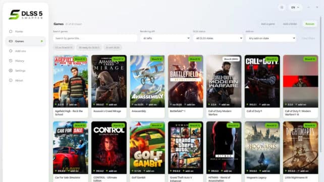 DLSS 5 Swapper active le Neural Rendering sur des jeux non supportés