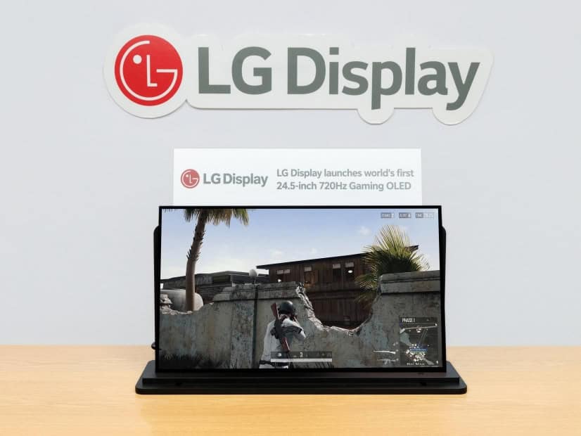LG Display lance un panneau OLED 24,5 pouces à 720 Hz pour l'esport