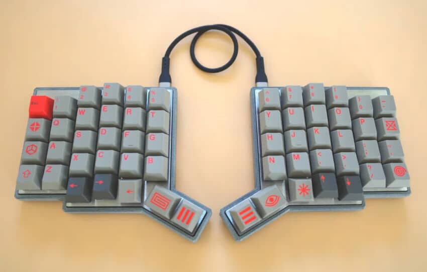Pando : un clavier mécanique ergonomique split open-source qui zappe la soudure