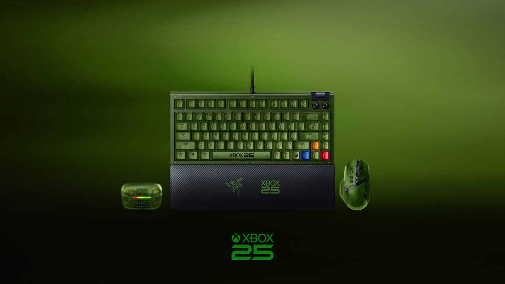 Razer dévoile une collection de périphériques pour les 25 ans de XBOX