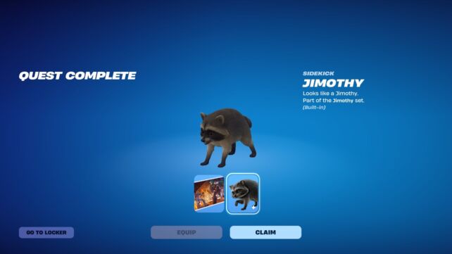 Fortnite : Jimothy le raton laveur viral débarque comme Sidekick gratuit
