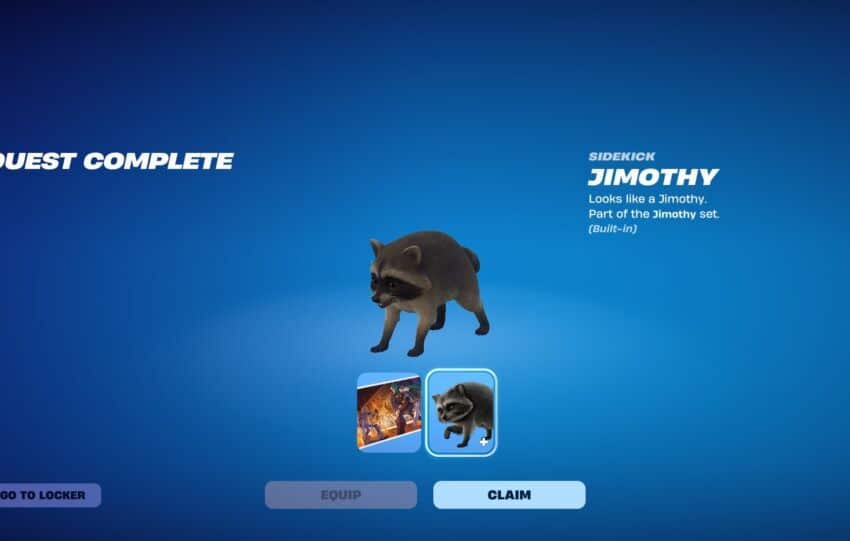 Fortnite : Jimothy le raton laveur viral débarque comme Sidekick gratuit