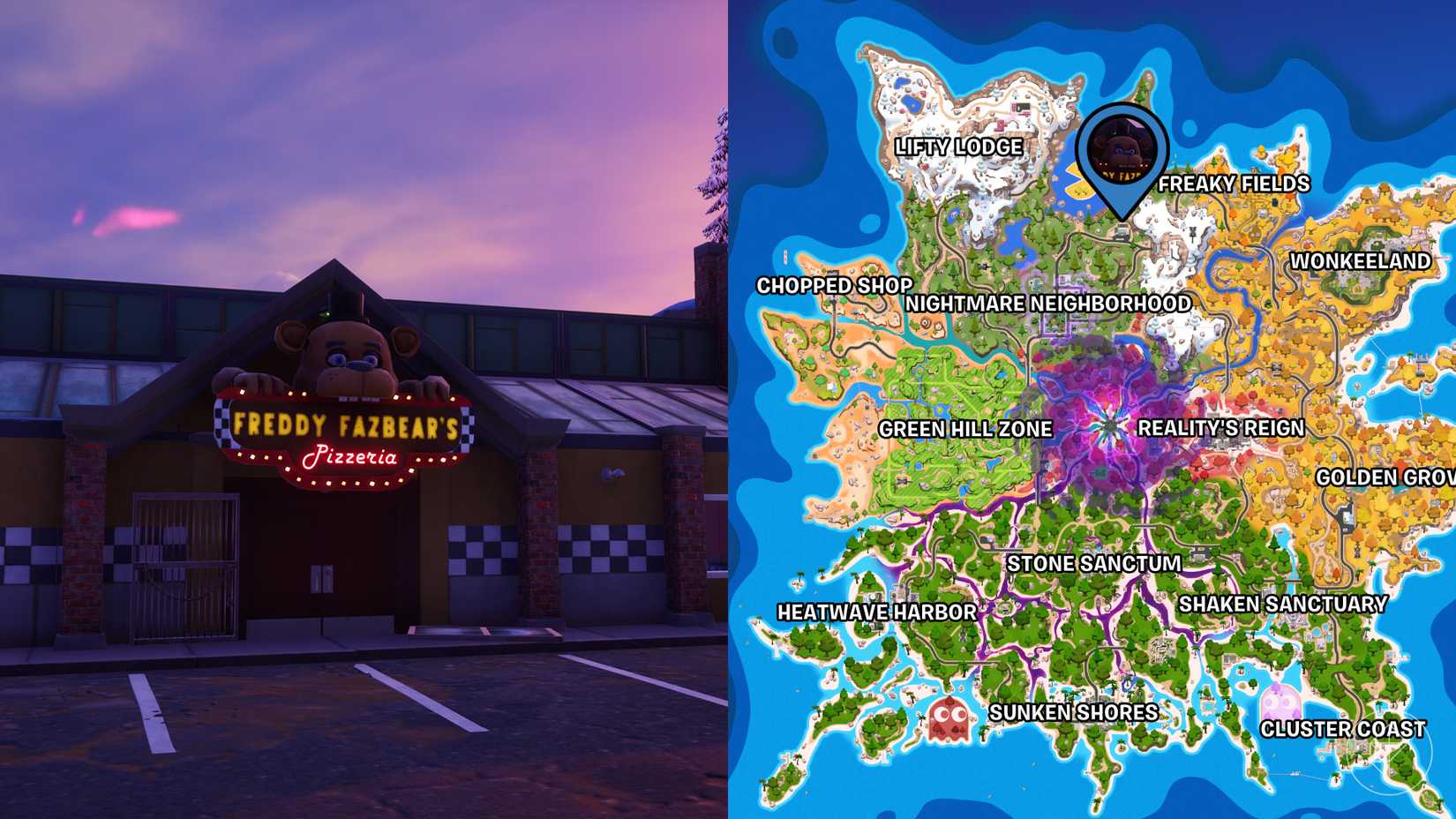 Freddy Fazbear's Pizzeria arrive dans Fortnite