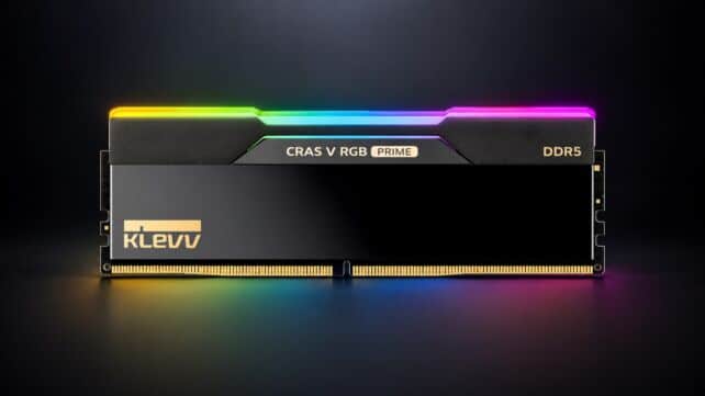 KLEVV Cras V RGB Prime : la DDR5 certifiée AMD EXPO ULL grimpe jusqu'à 8000 MT/s