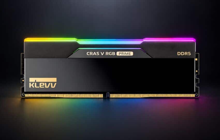 KLEVV Cras V RGB Prime : la DDR5 certifiée AMD EXPO ULL grimpe jusqu'à 8000 MT/s