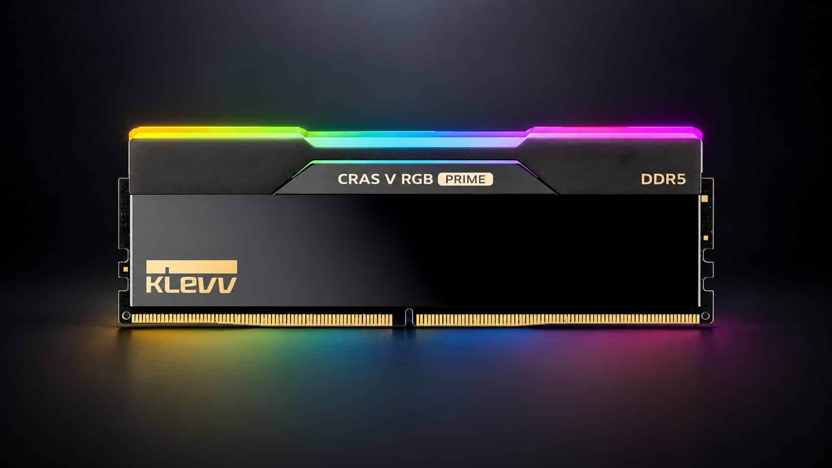 KLEVV Cras V RGB Prime : la DDR5 certifiée AMD EXPO ULL grimpe jusqu'à 8000 MT/s