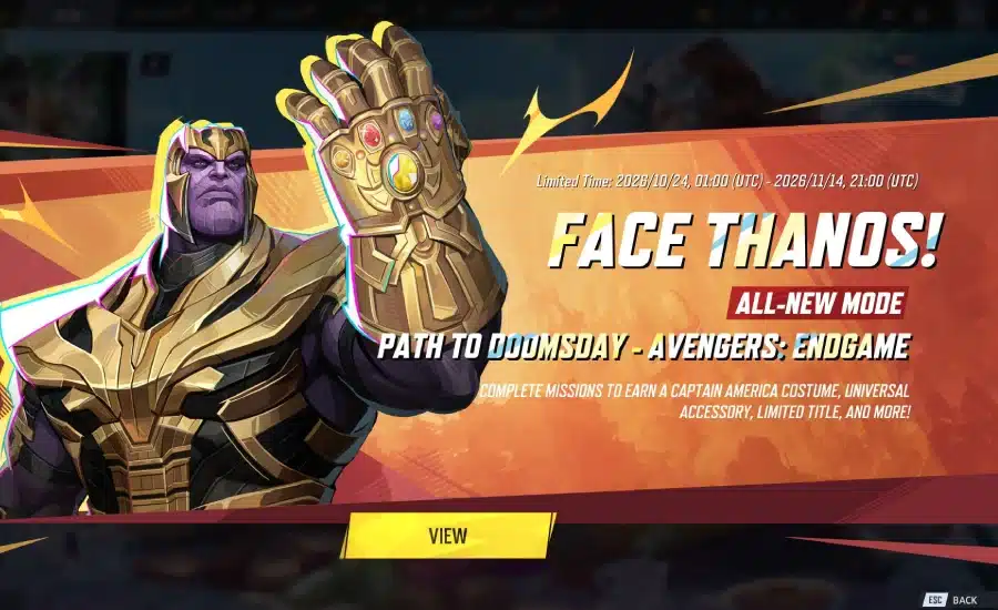 Marvel Rivals : affrontez Thanos en événement communautaire