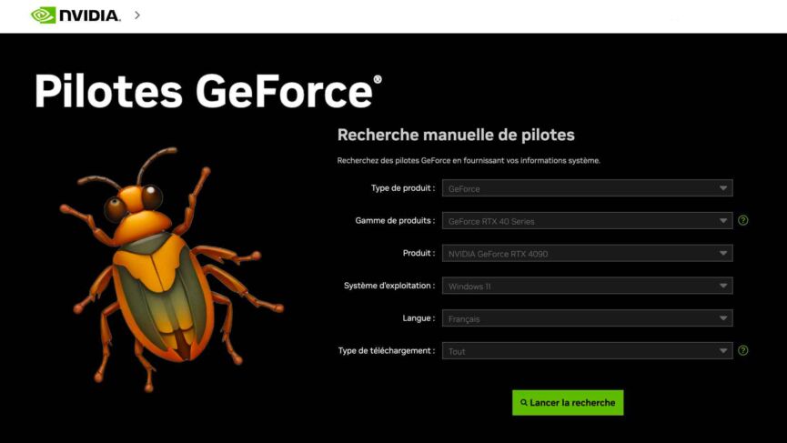 Pilote GeForce 621.01 : problèmes d'écrans noirs