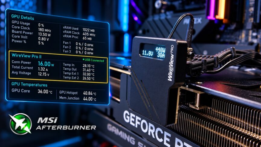 Plugin MSI Afterburner pour surveiller le WireView Pro II