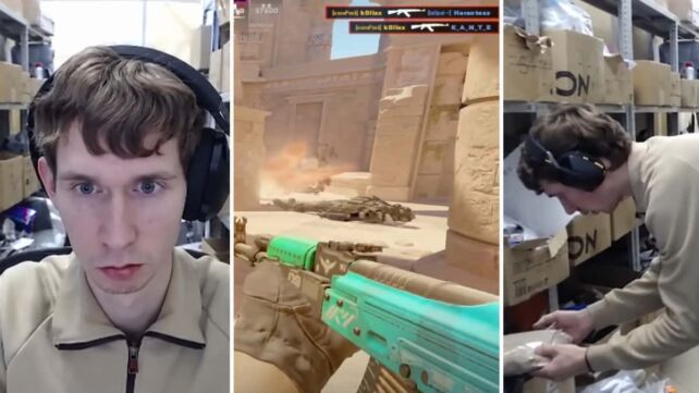 Un streamer russe gère un point retrait en jouant à CS2